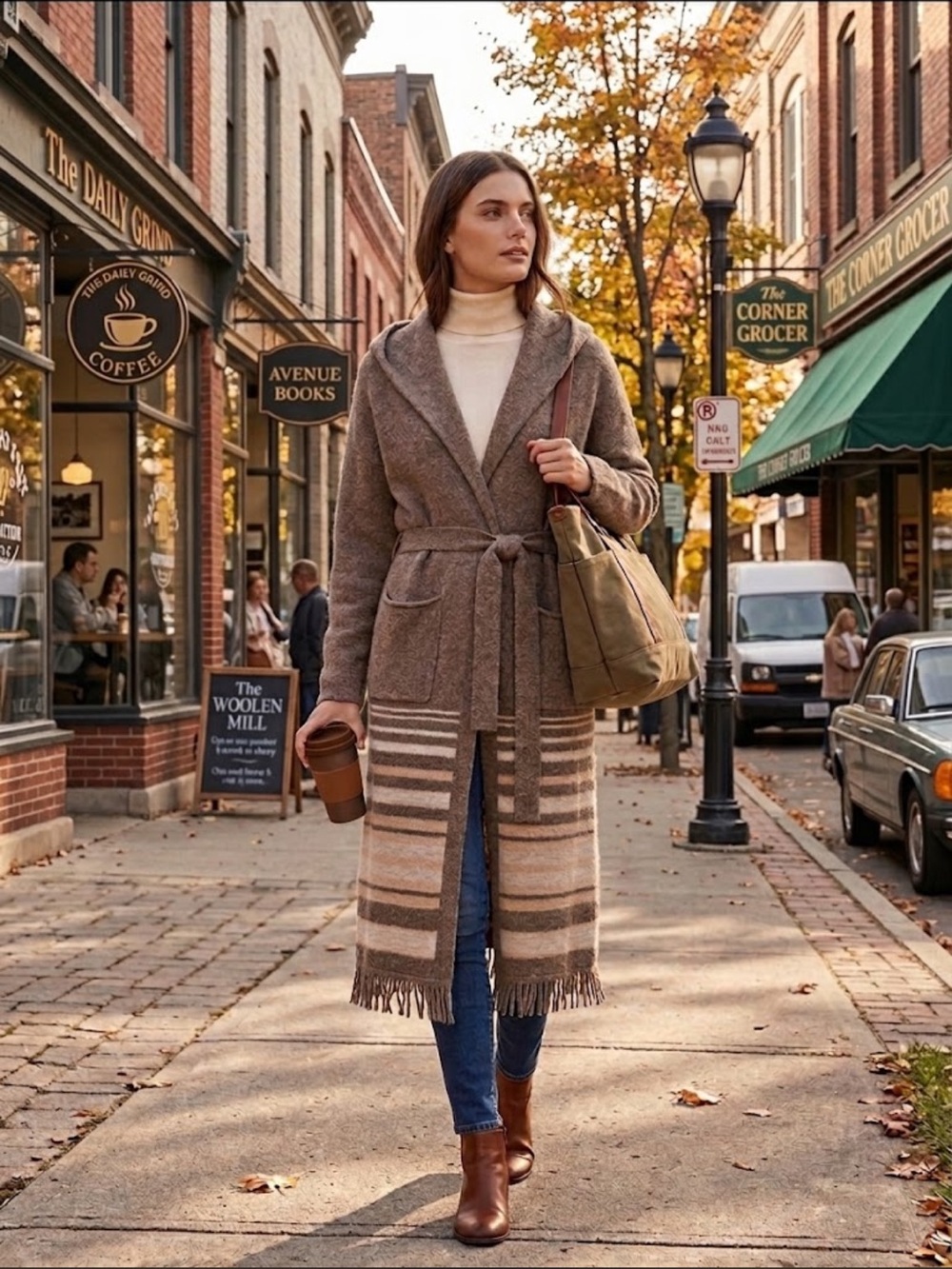 Heartloom Long Hooded Belted Cardigan Sweater Coat | XS | Worn Once